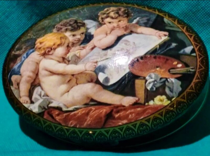Caseta de bijuterii vintage Capodimonte