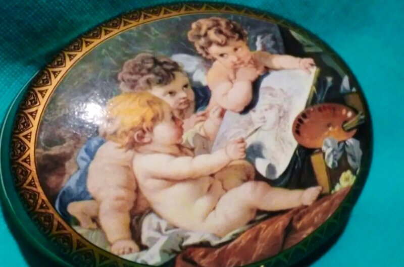 Caseta de bijuterii vintage Capodimonte